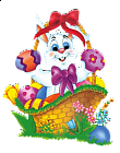 Easter Bunny Basket Clipart