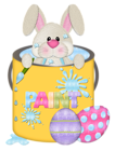 Easter Bunny in Cup Transparent PNG Clipart