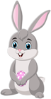 Easter Bunny with Egg PNG Clipart