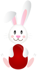 Easter Bunny with Red Egg PNG Clipart