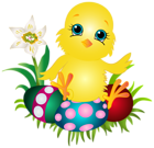 Easter Chicken PNG Clip Art Image