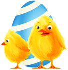 Easter Chickens PNG Clip Art Image
