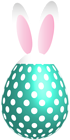 Easter Dotted Bunny Egg Blue Transparent PNG Clip Art
