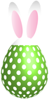 Easter Dotted Bunny Egg Green Transparent PNG Clip Art