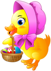 Easter Duck Clipart Image
