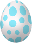 Easter Egg Blue Spots PNG Clipart