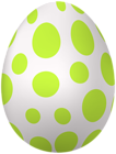 Easter Egg Green Spots PNG Clipart