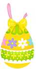 Easter Egg Yellow PNG Transparent Clipart