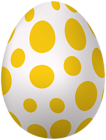 Easter Egg Yellow Spots PNG Clipart