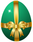 Easter Egg with Bow PNG Clip Art Image