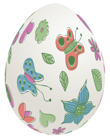 Easter Egg with Butterflies PNG Clipart Picture