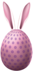 Easter Egg with Rabbit Ears PNG Clip Art Image