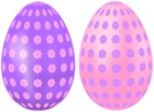 Easter Eggs Pink and Purple Transparent Image