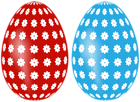 Easter Eggs Red and Blue Transparent Image