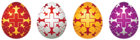 Easter Eggs Set PNG Clipart Picture