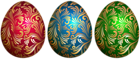 Easter Eggs Transparent Clip Art Image