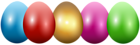 Easter Eggs Transparent PNG Clip Art Image