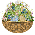 Easter Flower Egg Basket
