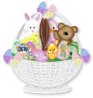 Easter Gift Basket PNG Clipart Picture