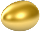 Easter Large Gold Egg