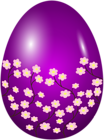 Easter Spring Egg Purple Clip Art Image