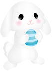 Easter White Bunny Transparent PNG Clipart