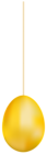 Hanging Gold Easter Egg Transparent PNG Clip Art Image