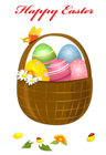 Happy Easter Basket PNG Picture Clipart