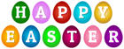 Happy Easter Eggs Clip Art PNG Image