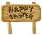 Happy Easter Sign PNG Clip Art Image