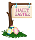 Happy Easter Sign PNG Clipart Picture