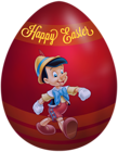 Kids Easter Egg Pinocchio PNG Clip Art Image