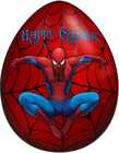 Kids Easter Egg Spiderman PNG Clip Art Image