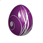 Large Purple Easter Egg