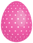Pink Dotted Easter Egg PNG Clipart