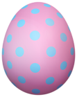 Pink Dotted Easter Egg PNG Transparent Clipart