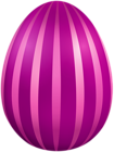 Pink Striped Easter Egg PNG Clipart