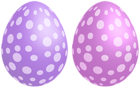 Polka Dot Easter Egg Set PNG Clipart