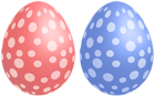 Polka Dot Easter Eggs PNG Clipart