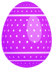 Purple Dotted Easter Egg PNG Clipart