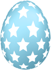 Starry Easter Egg Blue PNG Clipart