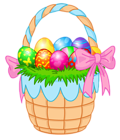 Transparent Easter Basket PNG Clipart Picture