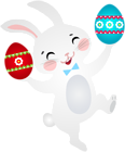 White Easter Bunny PNG Clip Art Image