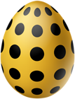 Yellow Dotted Easter Egg PNG Clipart