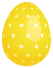 Yellow Dotted Easter Egg PNG Clipart