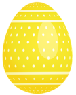Yellow Dotted Easter Egg PNG Picture