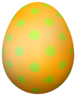Yellow Dotted Easter Egg PNG Transparent Clipart