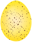 Yellow Easter Quail Egg PNG Transparent Clipart
