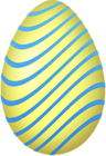 Yellow and Blue Easter Egg