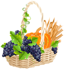 Autumn Basket PNG Clip Art Image